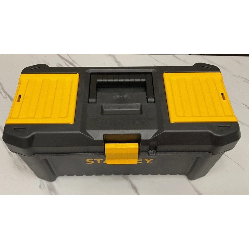 Stanley Essential 16 Inch Plastic Tool Box with Removable Tray STST16331 Black